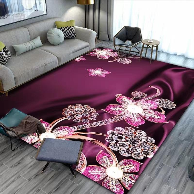 

Ковер с цветочным узором, принт в стиле ретро, абстрактный ковер, коврик для журнального столика в гостиной, коврик для домашней комнаты 80*160cm