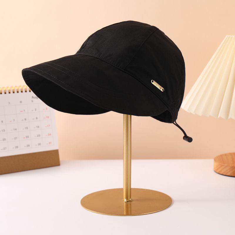 Women's Breathable Wide Brim Sun Hat with UV Protection, Open Top, Ponytail Tie, Mesh Design for Summer Cycling
