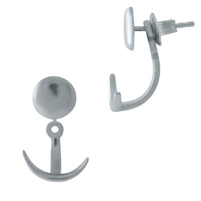 Silver Earrings Without Stones (1977385)