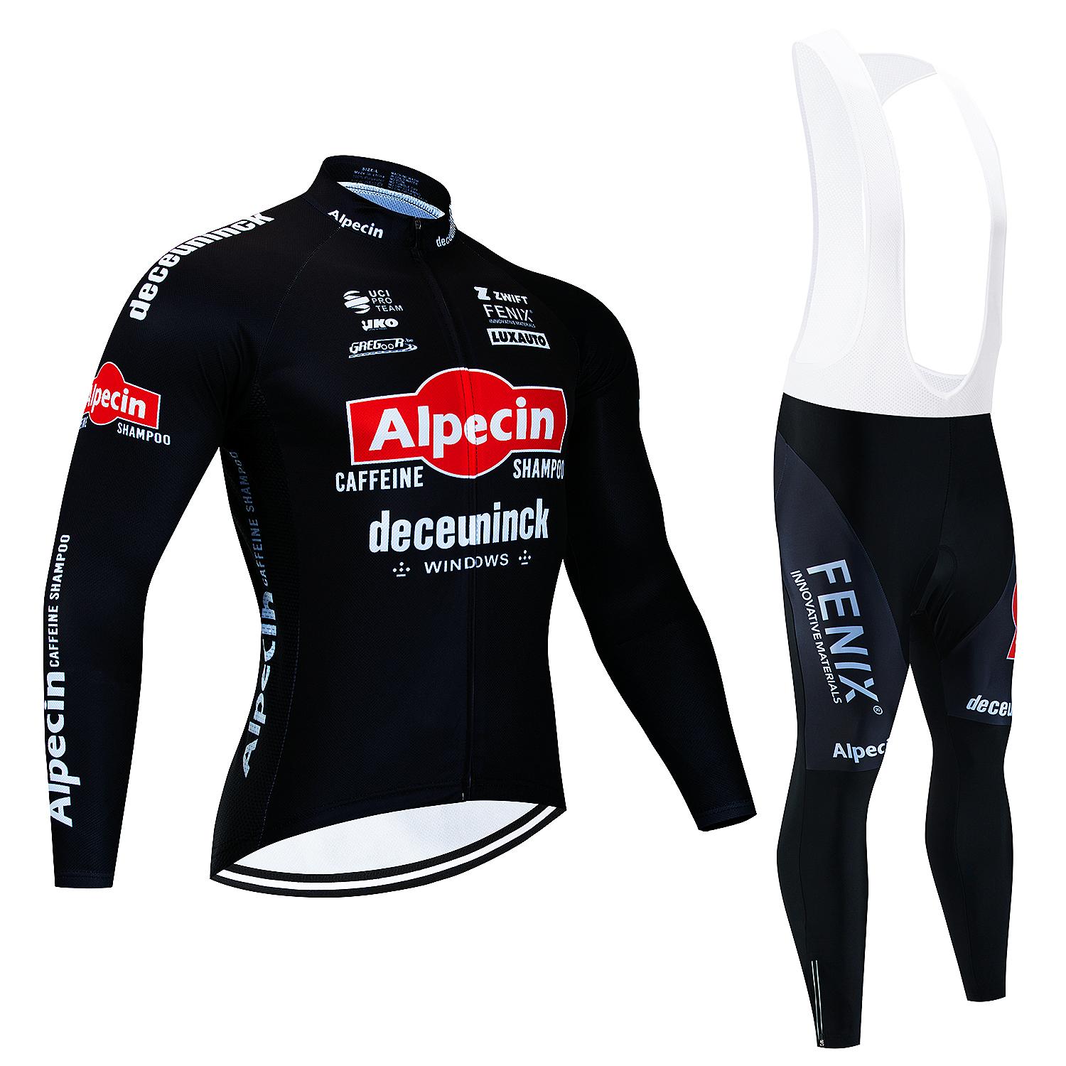 

Alpecin New Team Дышащий Длинный Рукав Мужской Велосипедный Джерси Комплект MTB Велосипедная Одежда Осенняя Велосипедная Одежда Maillot Ropa Ciclismo S