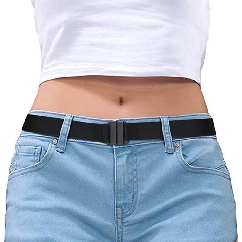 Buckle-Free Elastic Stretch Waist Belt Unisex No Fuss Comfort Band for Jeans Pants Dress Casual Gatherings 1Pcs