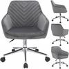 Napoli Gray Armchair On A Silver Base