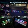 Universal Car Interior LED Ambient Lights USB APP Control Remote RGB Acrylic Guide Fiber Dashboard Symphony Atmosphere Lamp 12V
