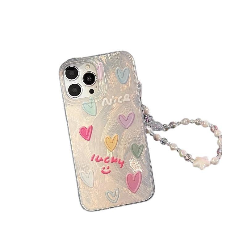 Love applies to iPhone15PROmax mobile phone case 14PLUS Apple 13 feather yarn 12 women 11 anti-fingerprint and anti-skid