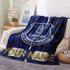 Custom Name Everton2 Flannel Blanket, High quality Comfortable for All Seasons, Home Decor, Warmth and Comfort