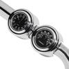 7/8' Motorfiets Stuurbevestiging Kwarts Klok Thermometer Motorfiets Horloge Waterdicht Moto Motorfiets Stuurbevestiging Wijzerplaat Klok