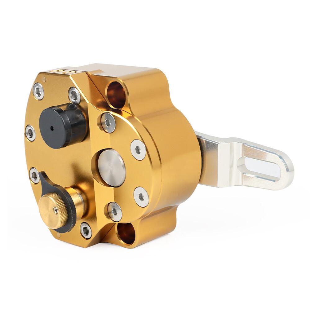 Motorcycle Adjustable Steering Damper Stabilizer Safety Golden Universal