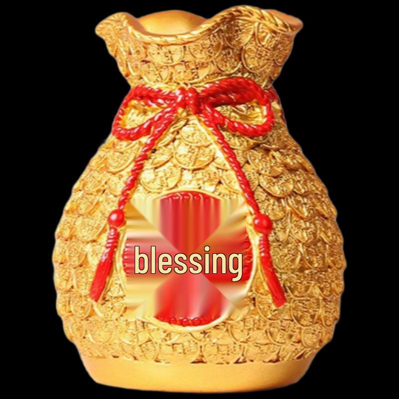 Hao Gong Bang New Year Housewarming Resin Vase Ornament Set