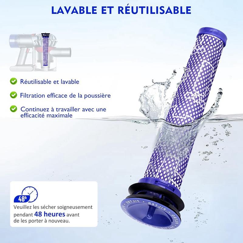 Staubbehälter für Dyson V7 V8 SV10 SV11 Ersatzteil Sammelbehälter, Teilenummer. 967699-01-ABSW