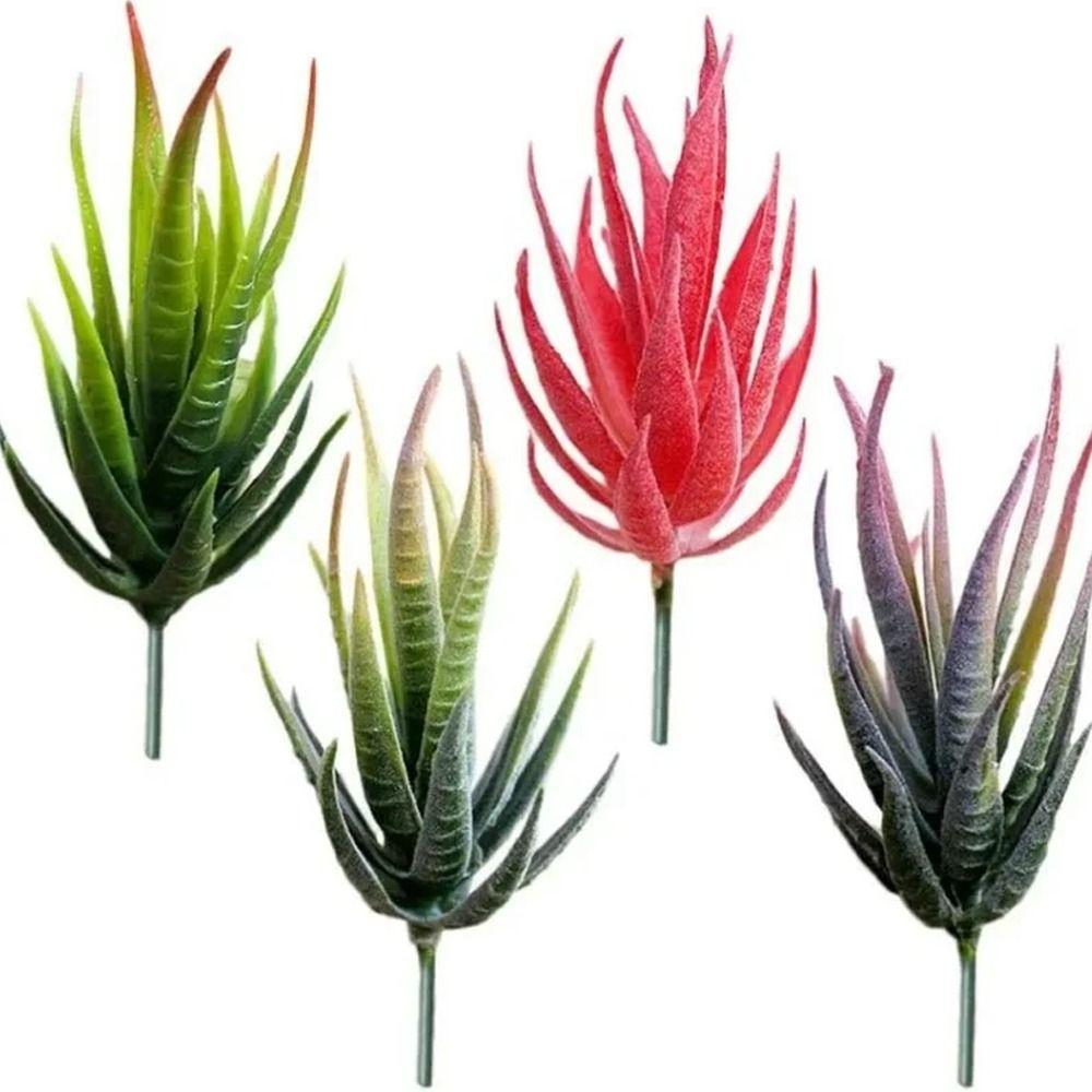 

PVC Artificial Succulents Plants Realistic Fake Plants Simulation Aloe Outdoor Indoor Decoration
