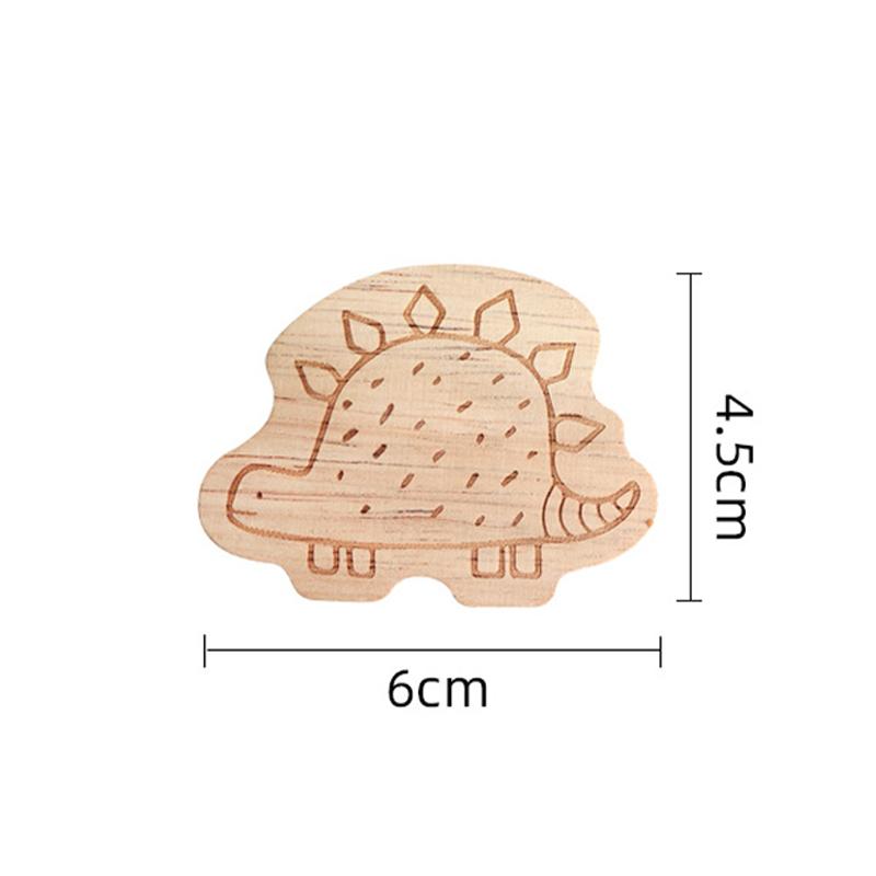 Dinosaur Wood Hook Wall Hanging Cute Children's Room Decoration Hook Bathroom Clothes Key Storage Rack Kitchen Home Accessories
