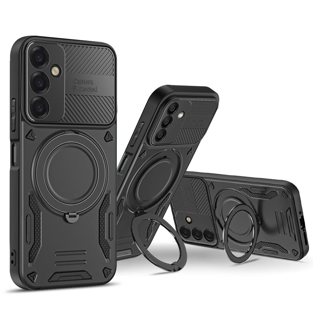 For Samsung Galaxy S26+ Magnetic Case Shockproof TPU + PC Phone Back Cover with Kickstand