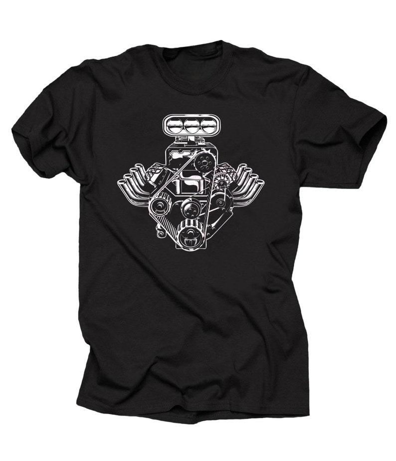 

Motor Car Engine Muscle Car T-Shirt Cars Lover Gift Y2k Clothes Polyester Short Sleeve Casual Vintage Unique Tees Top 5XL різнокольоровий