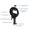 Universal Flash Bracket Mount Adapter with Hand Grip Adjustable for Speedlite Snoots Flash Softbox Photography Umbrella