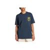 Adidas Originals Quick-Drying Breathable Soft Comfortable Crew Neck Pullover Short Sleeve T-Shirt Men Tops Dark-Blue JP4500