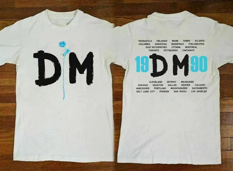 1990 Depeche Mode Violator Tour T-Shirt Rock Band Tour Shirt For Fans