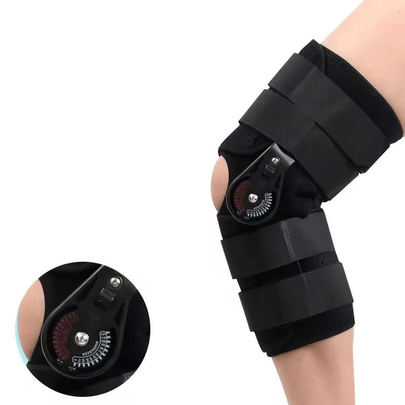 Ny Modell Ortopediskt Stöd Stabilisator Efter Operation Justerbart Gångjärnsförsett Knäskydd Knäledsfixering Sträckare