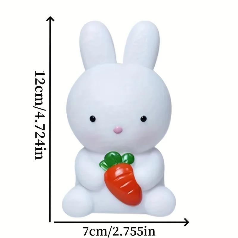 LED Cute Cartoon Rabbit Night Light Bedroom Living Room Rabbit Decoration Atmosphere Light for Birthday Gifts Children's Toys