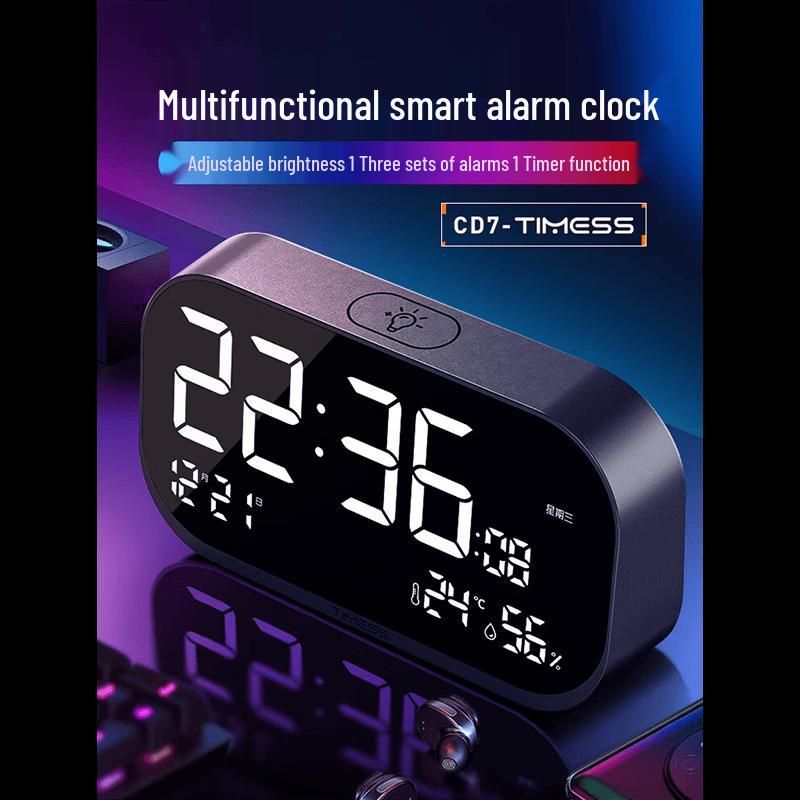 Timess Smart Loud Alarm Clock with Temp/Humidity