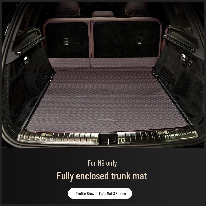 Full Coverage Nappa Leather Trunk and Backrest Mat for 2024/25 AITO M9 Five/Six-Seater