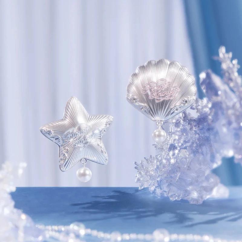 Flower Knows Muscheln Perlenkollektion Haarspangen Muschel Seestern Perle Damen Haaraccessoires Werkzeug