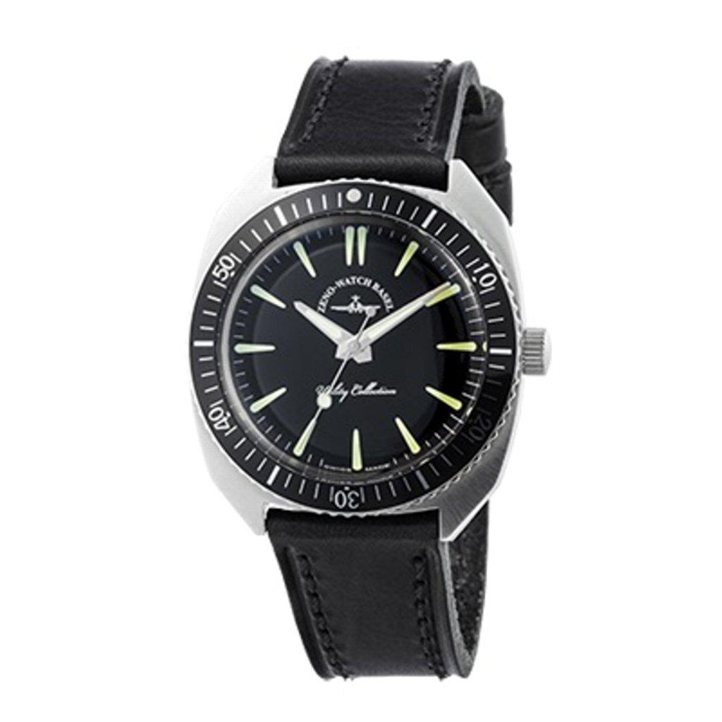 

ZENO WATCH Кварцовий годинник з односторонньою обертовою рамкою, Японська лімітована серія, Гарантія ZN102-SB-LBK, [Офіційно імпортований] 1 рік