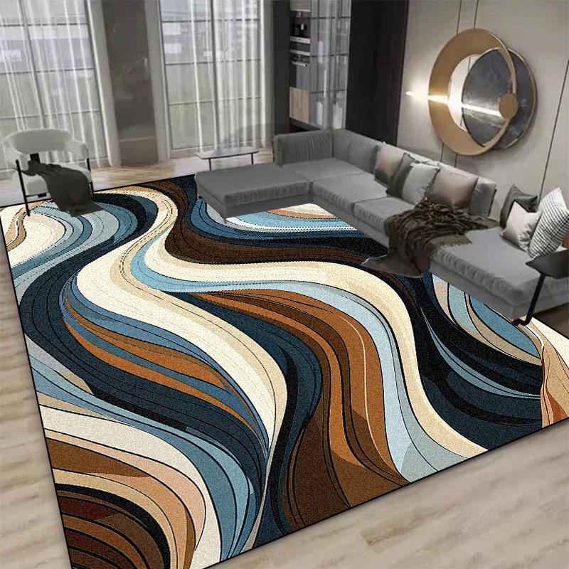 Modern Abstract Carpets For Living Room Large Area Decoration Parlor Sofa Floor Mats Washable Bedroom Rug Anti-Slip Kitchen Mat