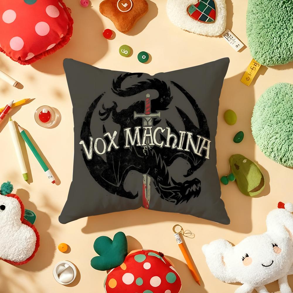 The Legend V-vox Machina Pillow Case Plush Fabric Soft Double-Sided Printed Sofa Warm Winter Home Gift Cushion Cover