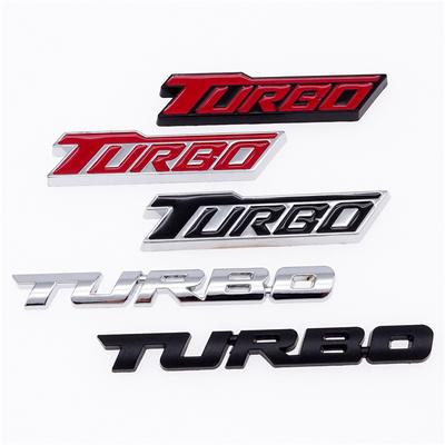 Autocollant de style de voiture avec logo 3D TURBO, emblème en alliage métallique, accessoires de décoration automobile pour Cruze Geely pour VW