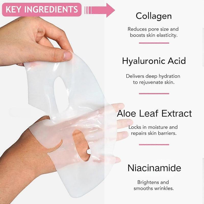 Collagen Face Mask, Collagen Deep Hydration Mask, Collagen Overnight Moisturize Mask, Reduce Fine Lines and Wrinkles, Pore Minimizing, Firm & Enhance 