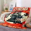Cinema Vintage Poster Gift Personalized Blanket Personalized Name Ultra Soft Suitable For Sofa Couch Office Bed Picnics For All Occasions Warmthful