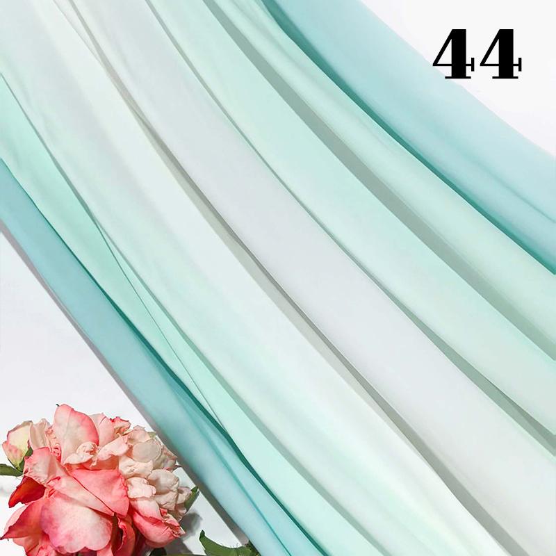 50cm Chiffon Gradient Fabric Hanfu Ancient Style Rainbow Gradient Fabric Stage Costume Design Skirt Dress DIY Sewing Material