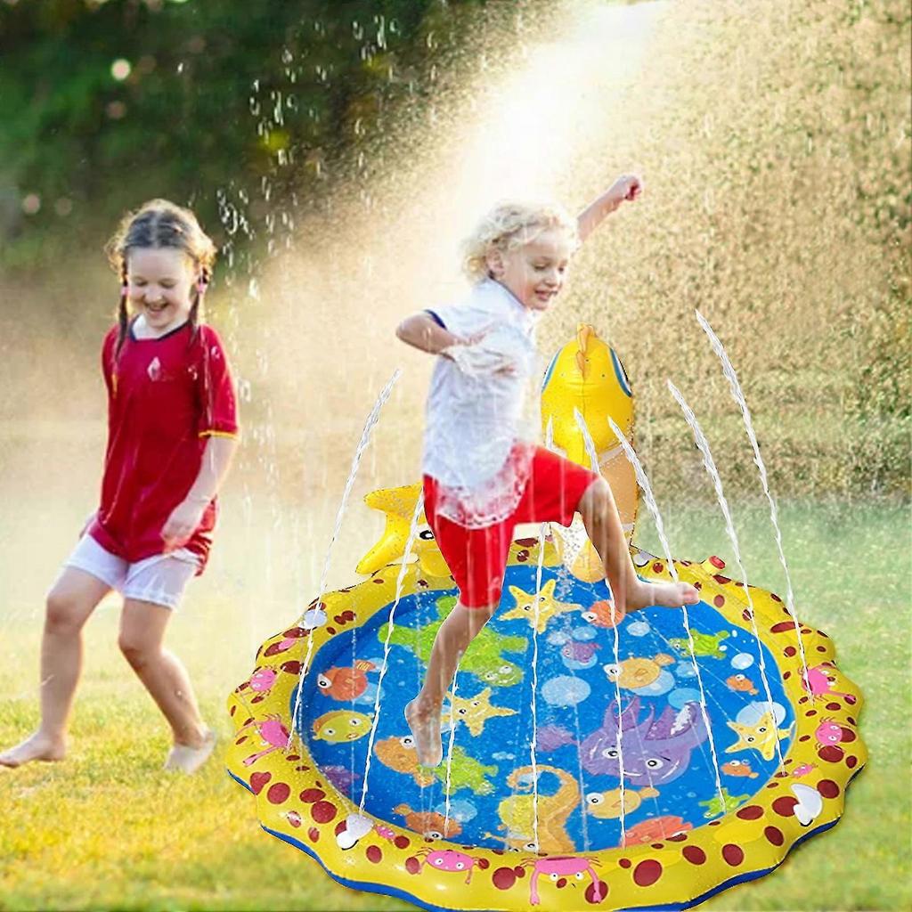 Sprinkler Pad For Kids With Thickened Pvc Material Eco-friendly And Durable For Outdoor Activities Backyards Beaches