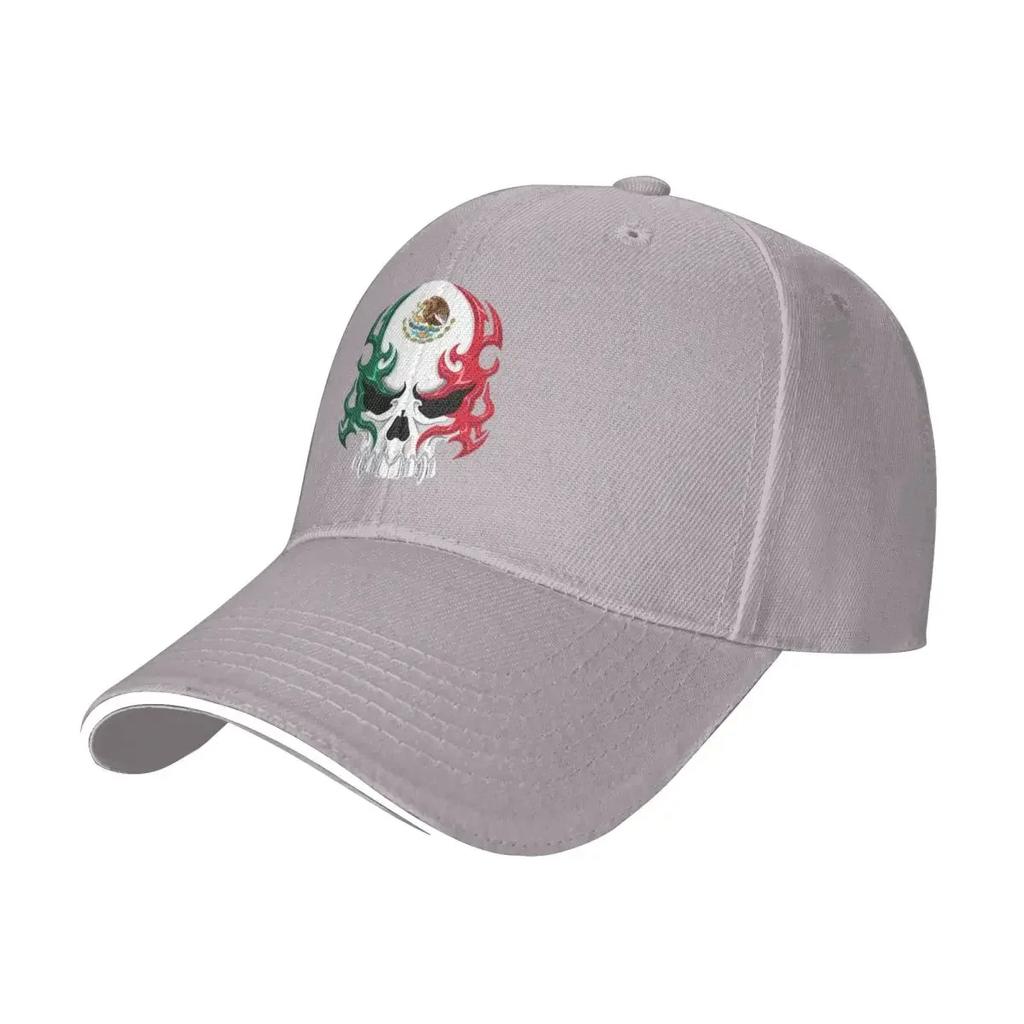 Mexican Skull Tribal Style Mexico Flag Summer Baseball Caps For Womens Unisex Female Beach Dad Hat Trucker Cap