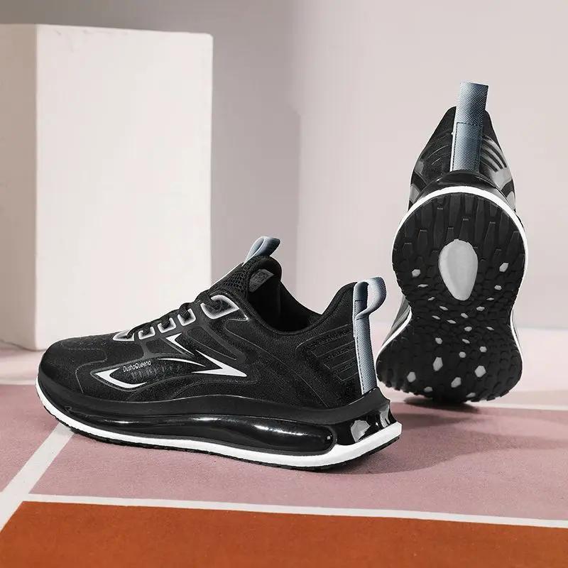 Fashion Cushioned Insole Male Sports Shoes Mesh Upper Outdoor Black Size 9 Stylish Original Deals Walking Wide Gym Men's Casual Sneakers