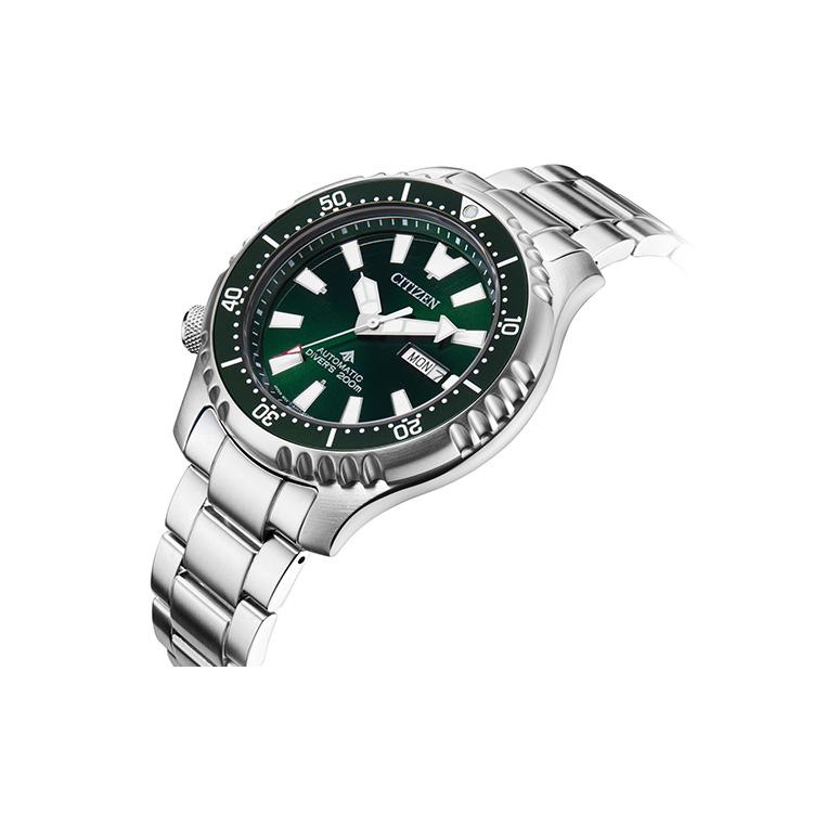 CITIZEN Ecology Drive Collection Mechanical Movement Stainless Steel Strap Watch Unisex Green Dial NY0131-81X