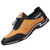 Men's new casual shoes fashion versatile youth trend sports shoes lace-up soft-soled leather shoes men's one-pedal shoes