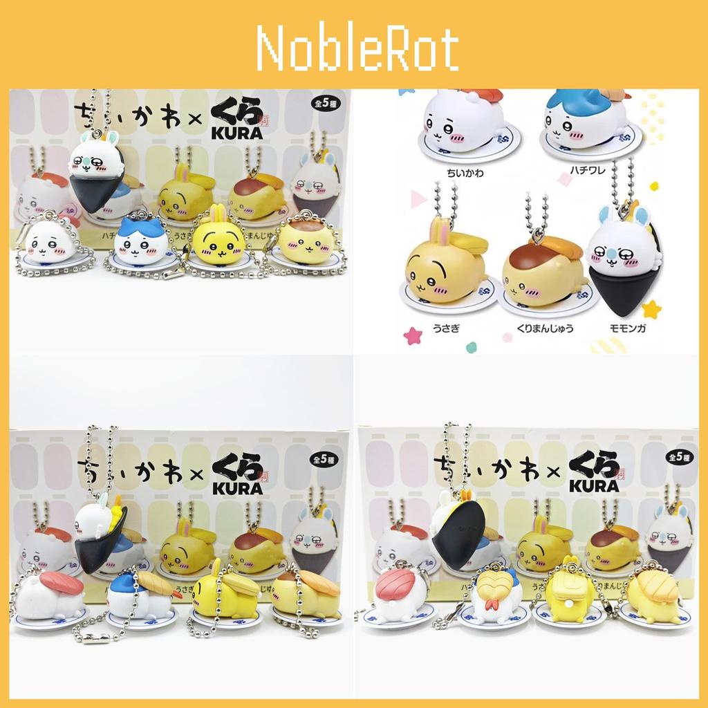 Fun Whimsical And Selfmockery Bear Sushi Keychain Set Blind Box Figures Pvc