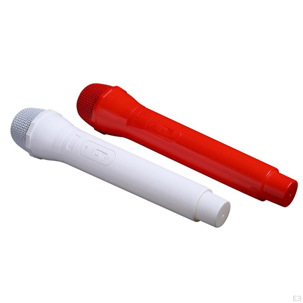 Kids Microphone Toys Model Prop Pretend Play Mics for Halloween Home Cosplay