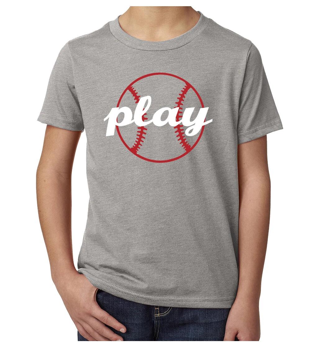 Play Ball Kid s Baseball Graphic Shirt, Cool Baseball T-Shirts XL