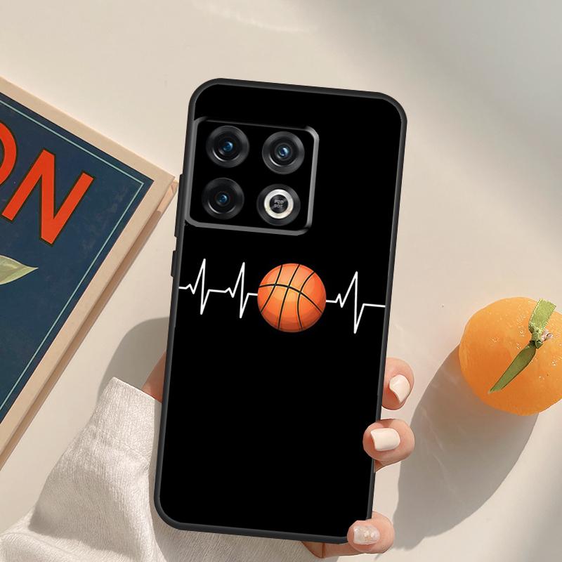 Basketball Heartbeat Case For OnePlus 13R 12R 10R 13T 10T 11 12 13 15 OnePlus Nord 5 CE 2 3 4 Lite N20 N30 Cover