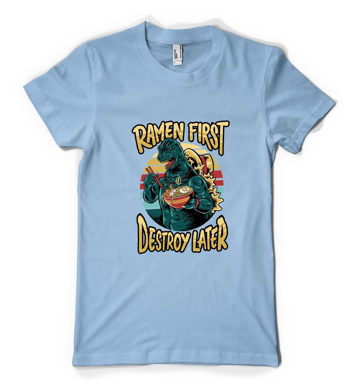 

Japanese Noodle Ramen First Destroy Later Personalised Unisex Kids T Shirt S