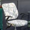 2pcs Set Universal Split Office Use Chair Cover Elastic Spandex Chair Back Cover +Seat Cover Anti -Dirty Office Use Computer Chair Cover