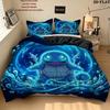 Pokmon Pattern Bedding Quilt Set Quilt Cover Pillowcase Home Birthday Gift(1 * duvet cover + 2 * pillowcase, without core)