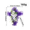 Home Decor Purple Door Easter Wreaths Hanging Festival Courtyard Front Door Fake Cross Wreath for Indoor Outdoor Wall Decoration