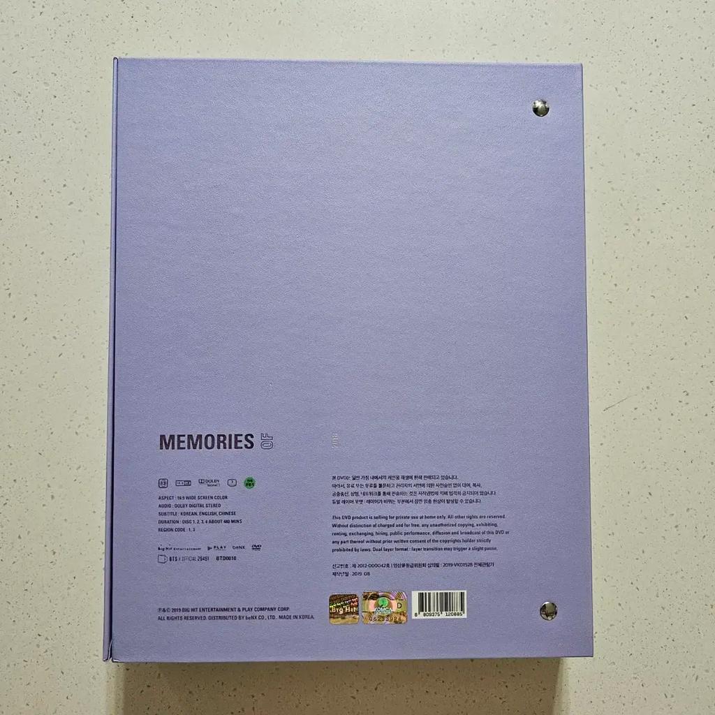 BTS (Bangtan Boys) Memories 2018 Memories DVD Used