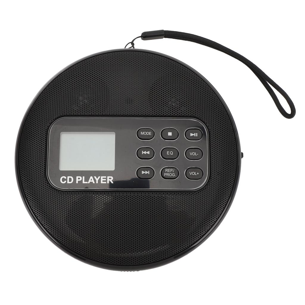 CD Player with MP3 Playback LCD Display Portable Dual Speaker Portable CD Music Player for Car Home