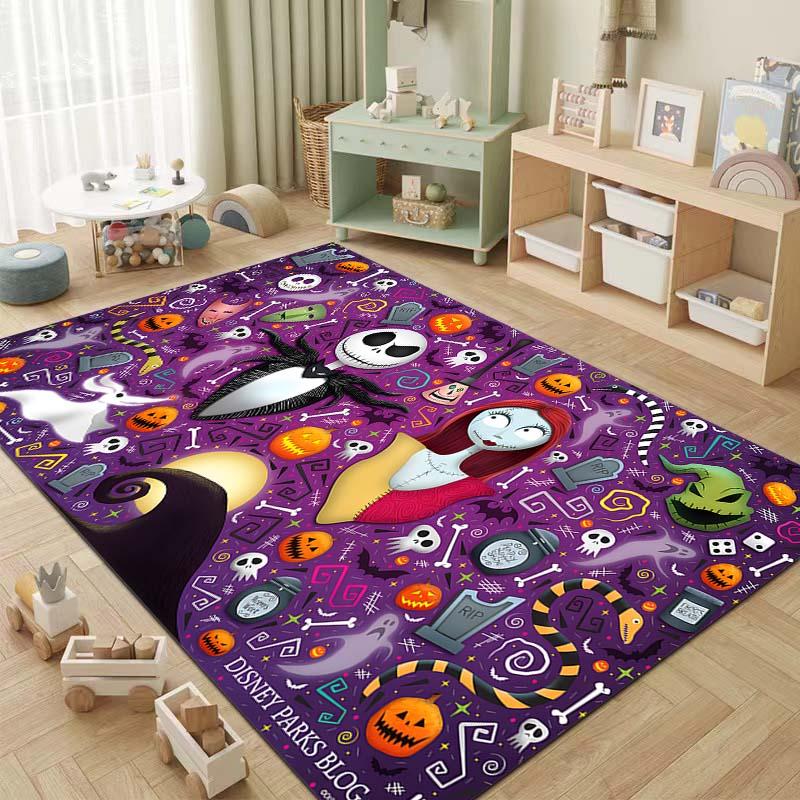 1PC The N-Nightmare Before Christmas Printing Carpet for Living Room Bedroom Kid's Room Home Decor Area Rug Non-slip Mat Gift