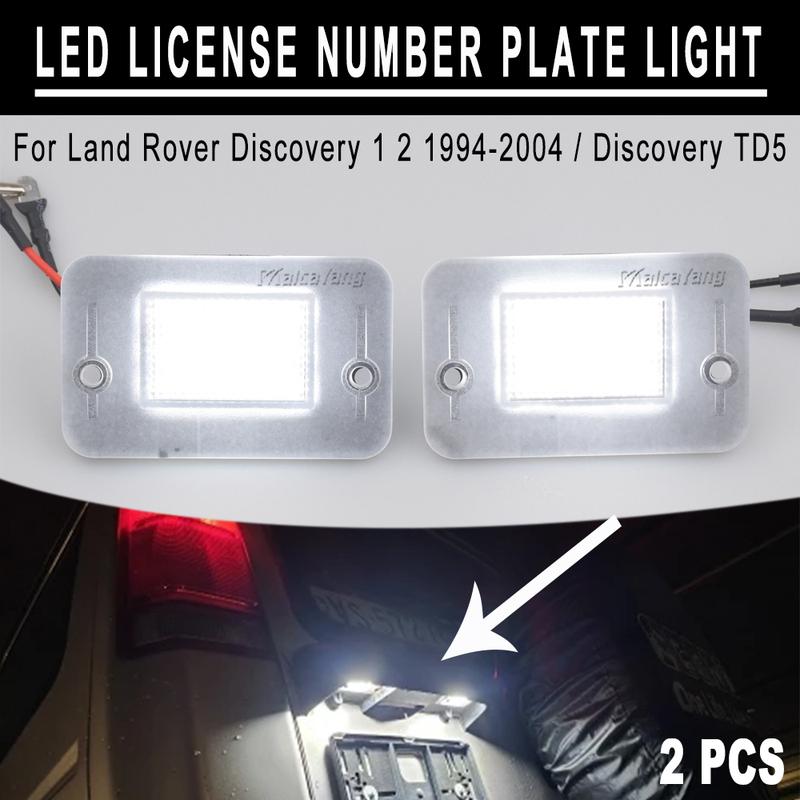2pcs LED License Number Plate Light Canbus Rear Tag Lamps For 1994-2004 Land Rover Discovery 1 2 For Land Rover Discovery TD5