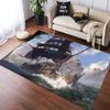Dark Fantasy Ghost Ship Storm Ocean Area Rug, Non-Slip Floor Mat for Living Room